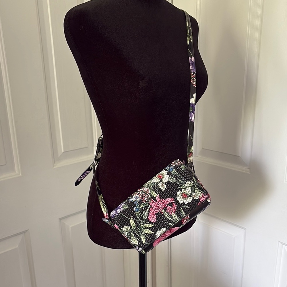 Zara Trafaluc Multicolor Floral Crossbody Bag